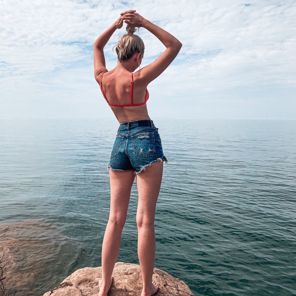 Abercrombie cut off shorts